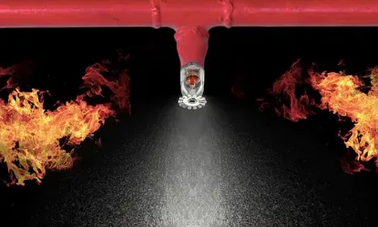 Poza cu Verificarea periodica a instalaţiilor de stingere a incendiilor cu sprinklere şi pulverizatoare.