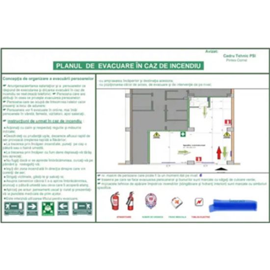 Poza cu Întocmire Plan de Evacuare