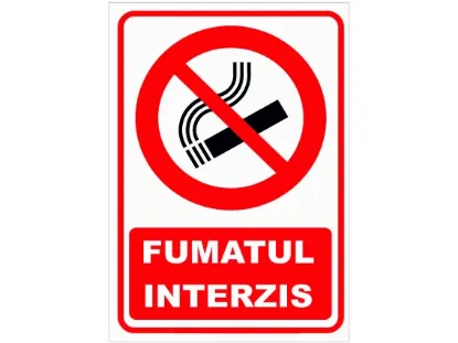 Poza cu Autocolant Fumatul interzis