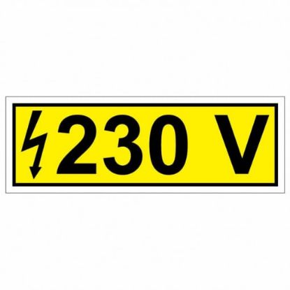 Poza cu Autocolant priză 230V-400v