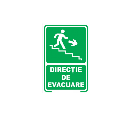 Poza cu Autocolant Direcție de evacuare dreapta