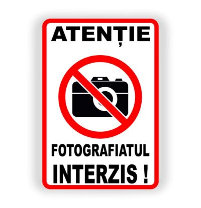 Poza cu Indicator Fotografiatul interzis